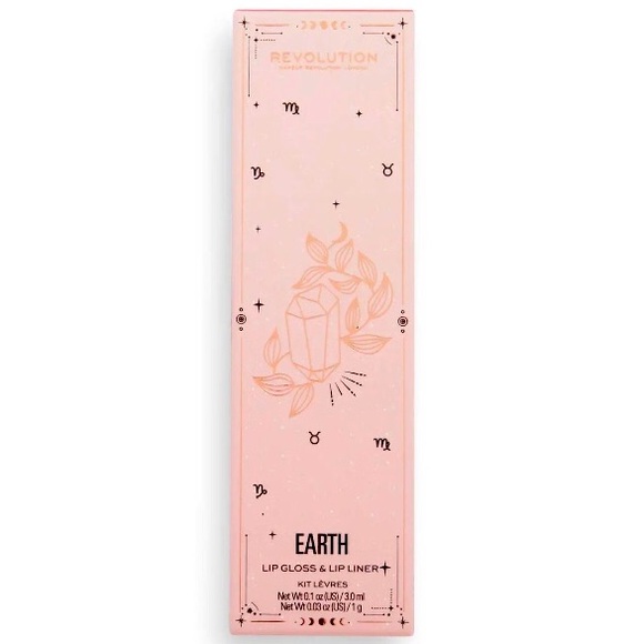 Makeup Revolution London Earth Taurus Capricorn Virgo Lip Gloss Lip Liner Kit - Picture 12 of 12